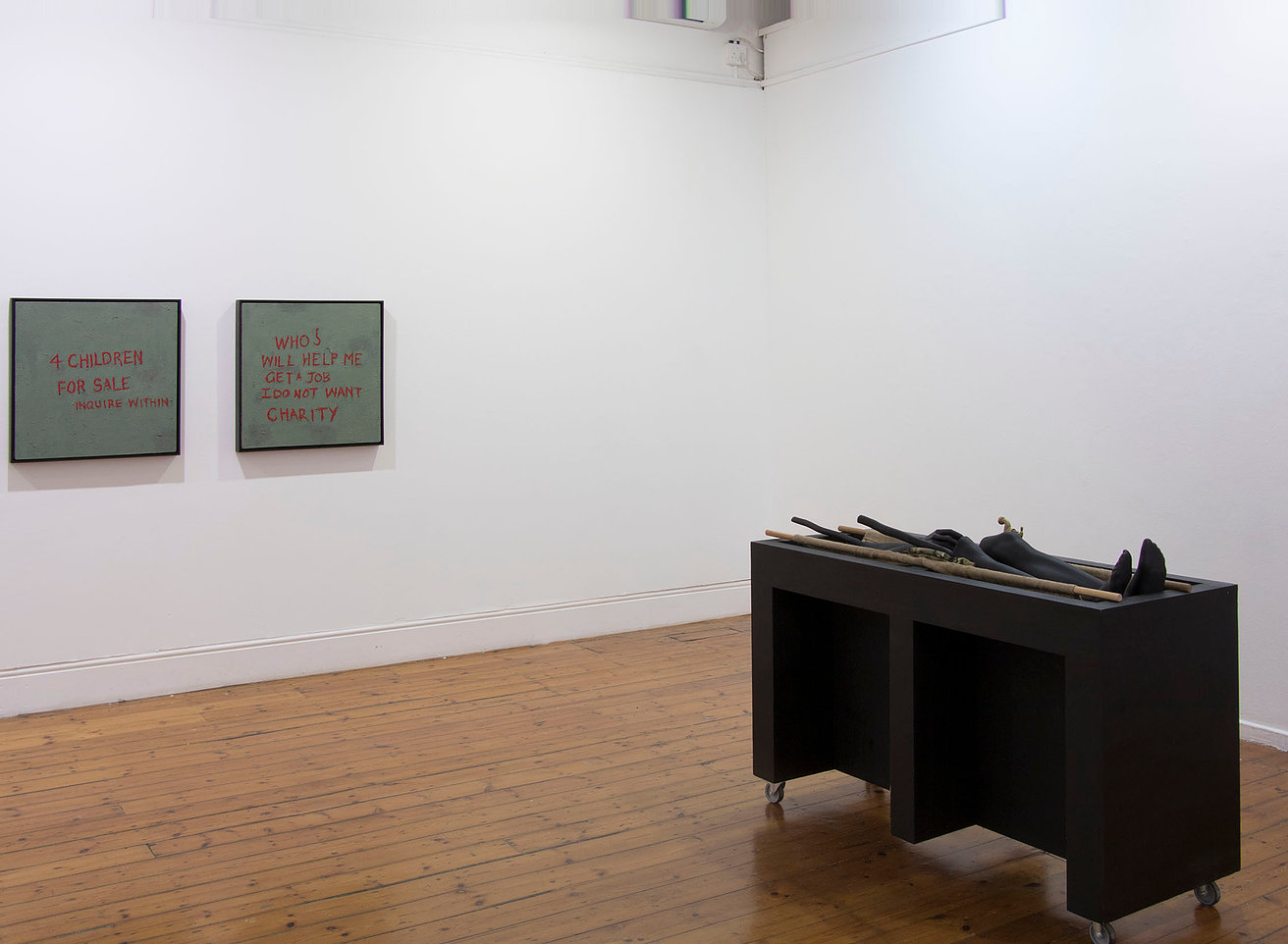 Mawande Ka Zenzile artwork at Looking After Freedom, Michaelis Galleries, 2017