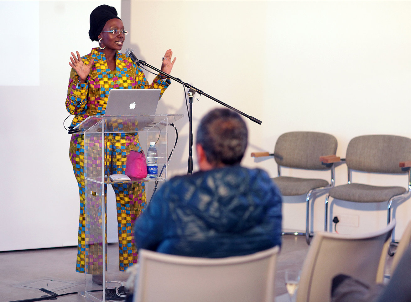 Hlonipha Mokoena presenting at The Second 3rd Space Symposium, 2017