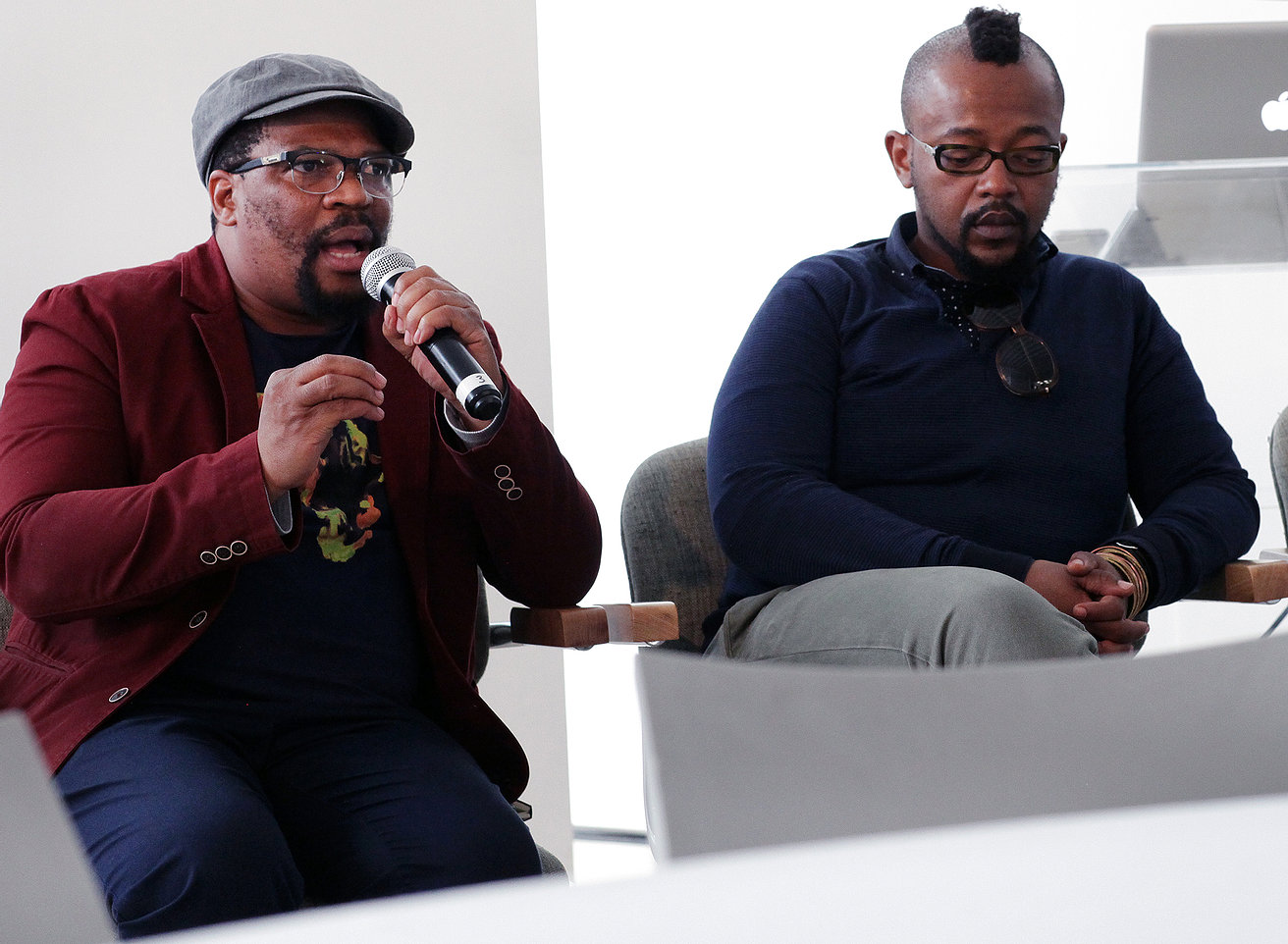 Mandla Mbothwe and Mbongeni Mtshali at The Second 3rd Space Symposium, 2017