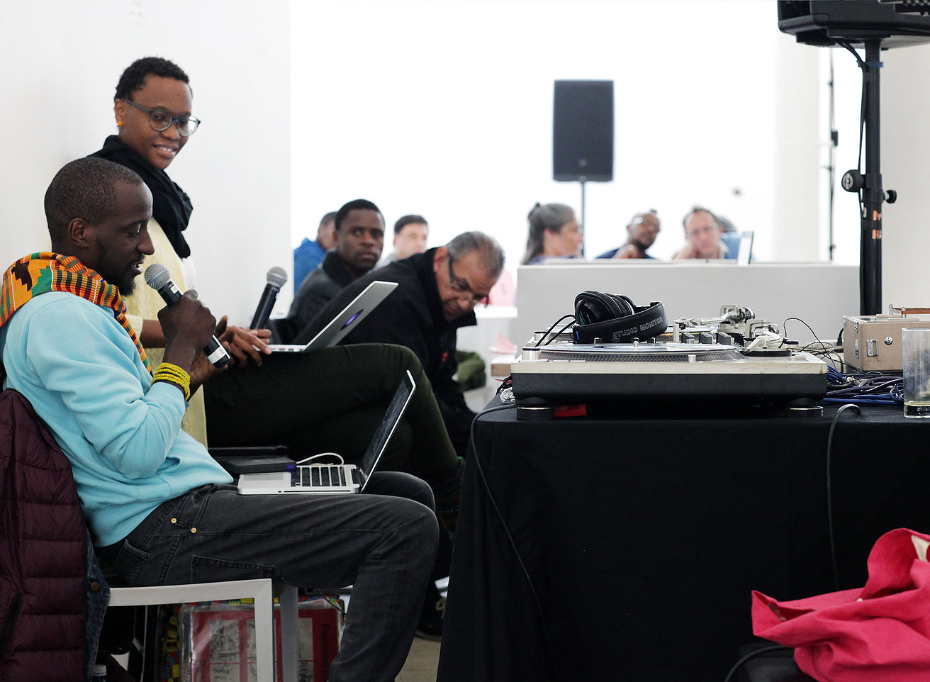Robert Machiri and Memory Biwa at The Second 3rd Space Symposium, 2017